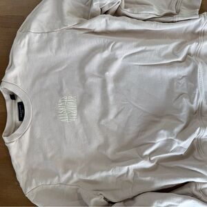 All Saints Cream Men's Crewneck